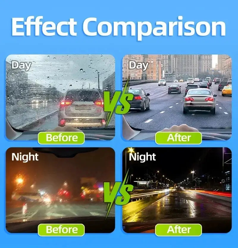 DIVERSE DEPOT™ - Car Glass Oil Film & Anti-Mist Remover