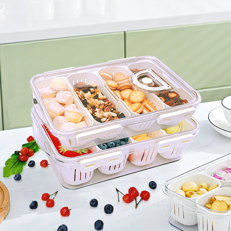 DIVERSE DEPOT™ - Fresh Portable Snack & Veggie Storage Box |